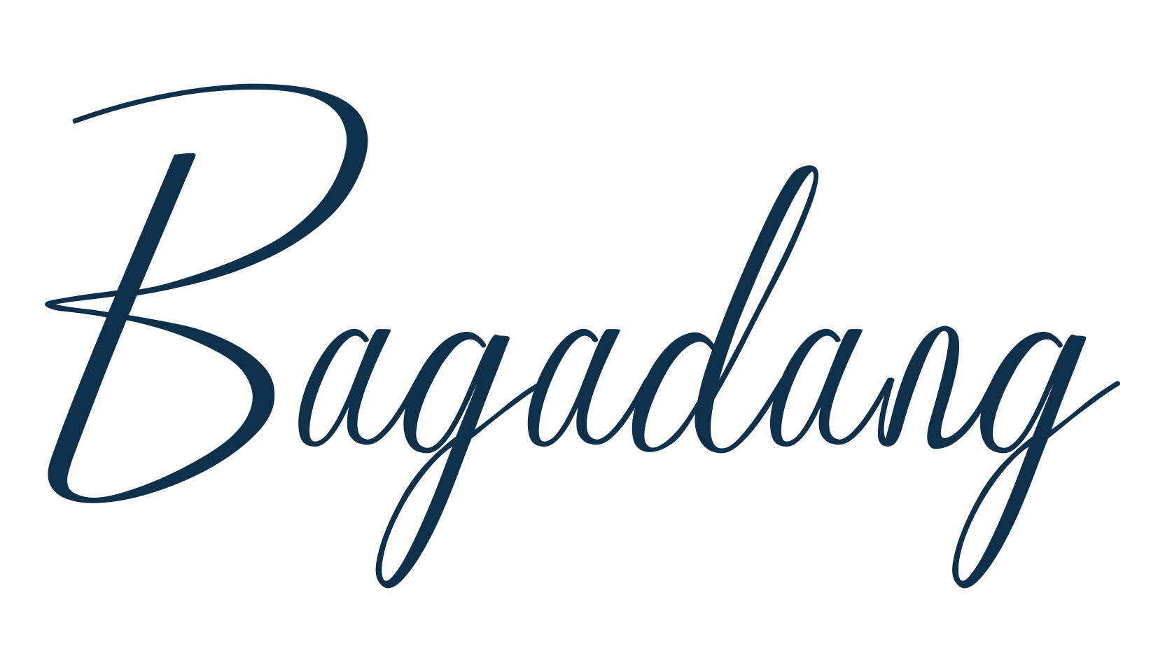 Bagadang, calligraphy font preview