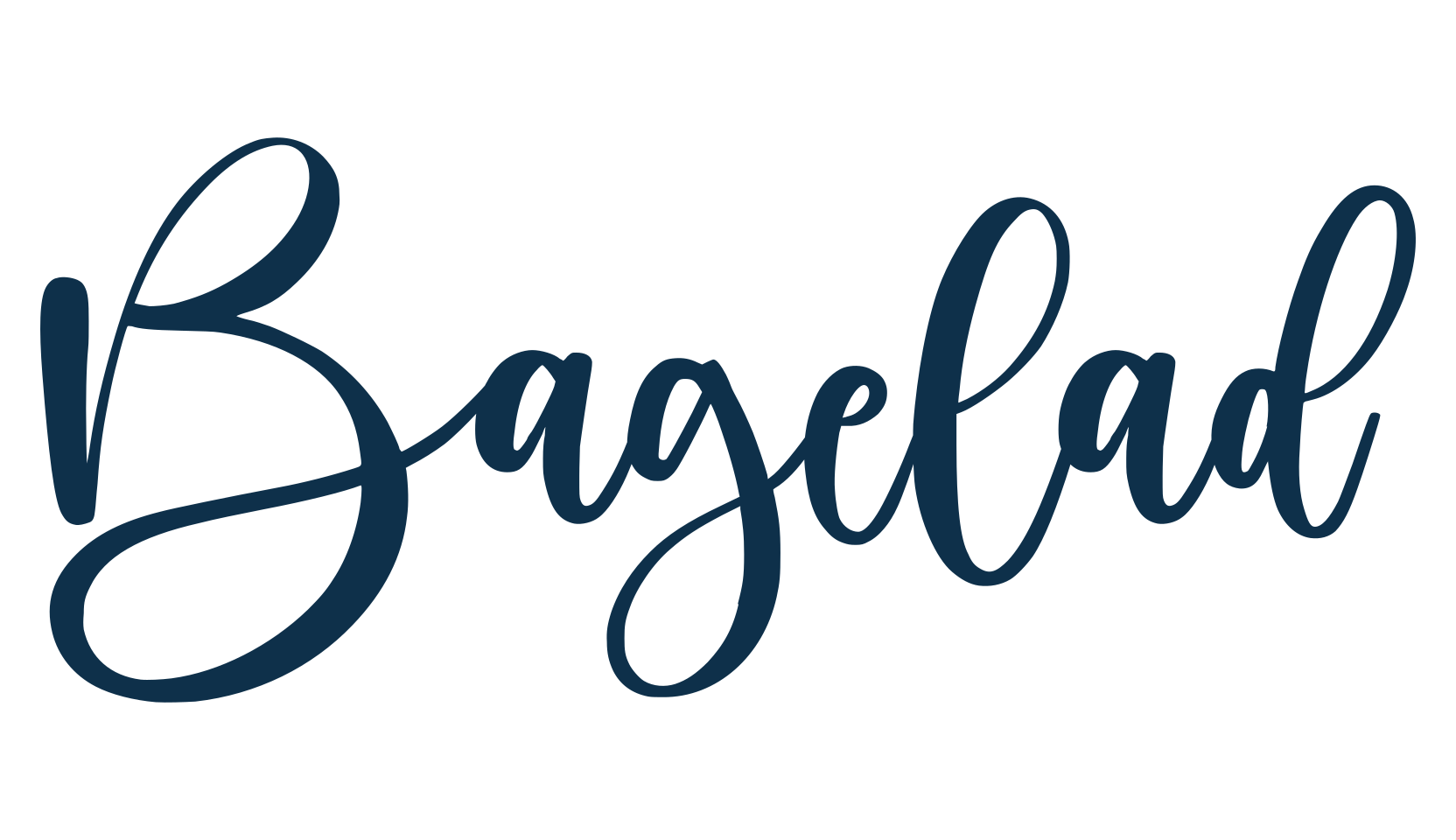 Bagelad, script calligraphy fancy decorative font preview