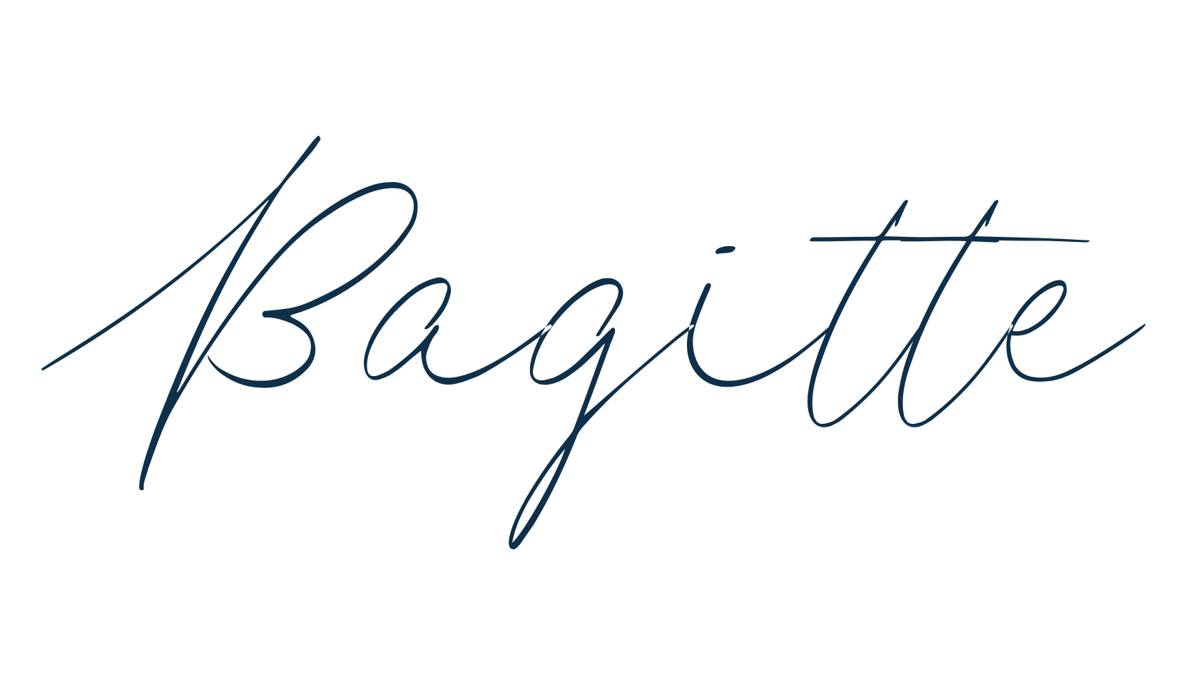 Bagitte, script handwritten fancy decorative calligraphy font preview