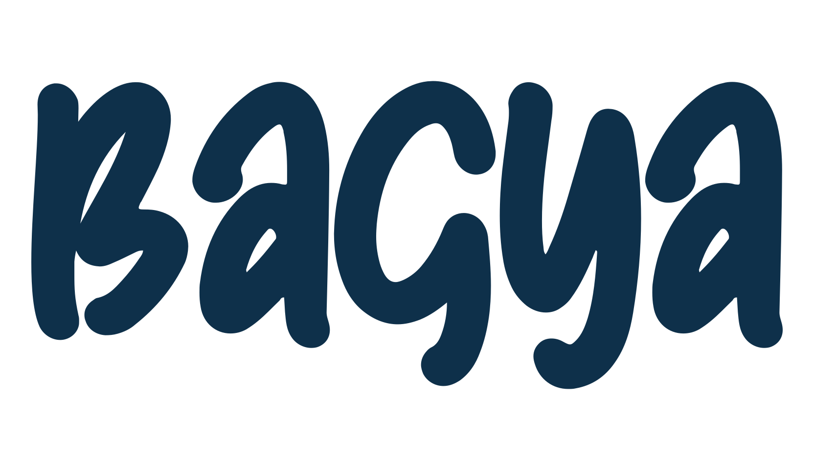 Bagya, handwriting font preview