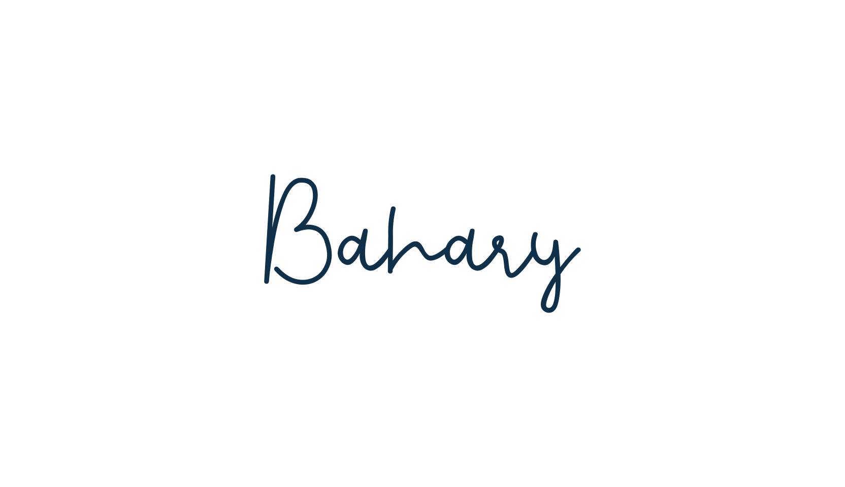 Bahary, handwriting font preview
