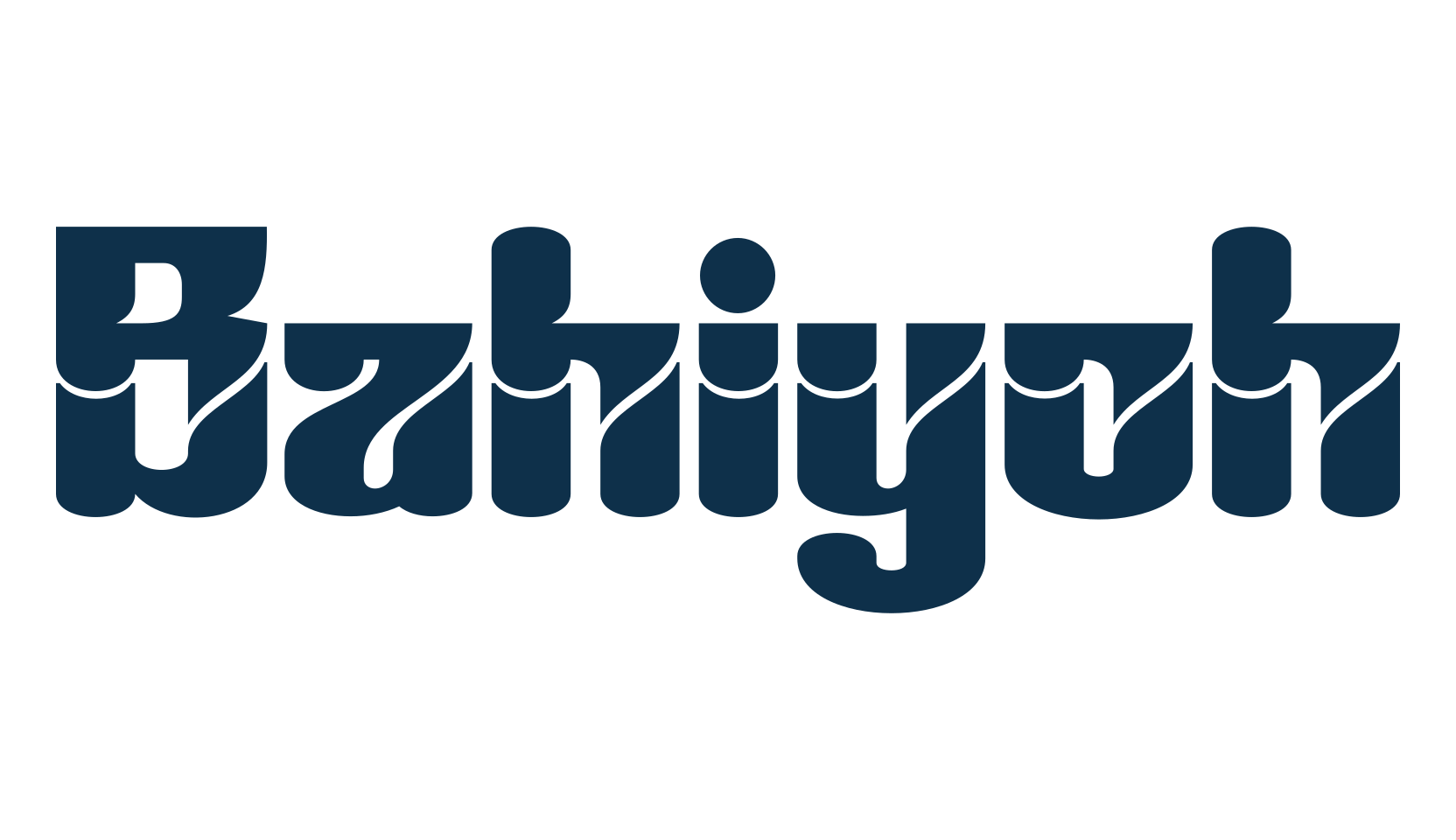 Bahiyoh, fancy groovy decorative font preview