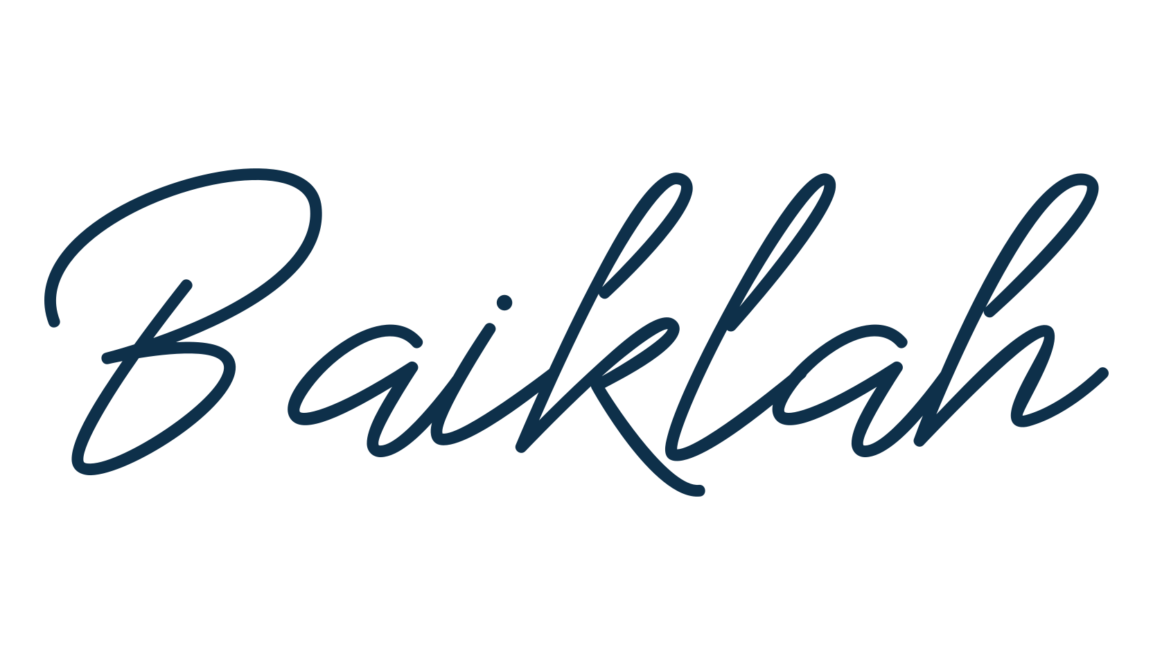 Baiklah, handwriting font preview
