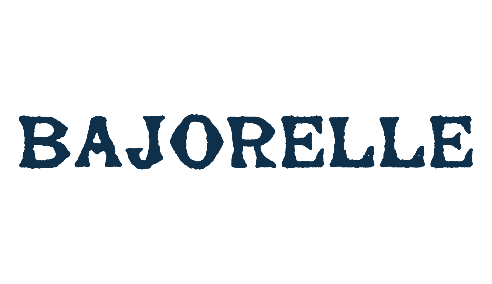 Bajorelle, eroded font preview