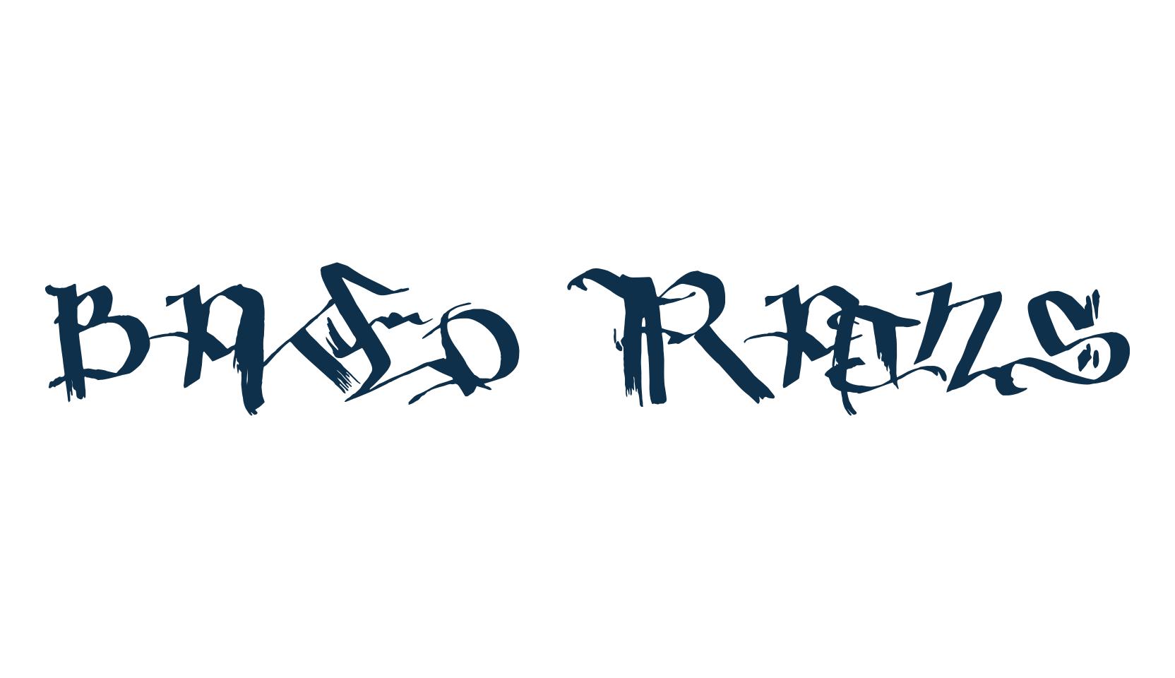 Baked Trains, graffiti font preview