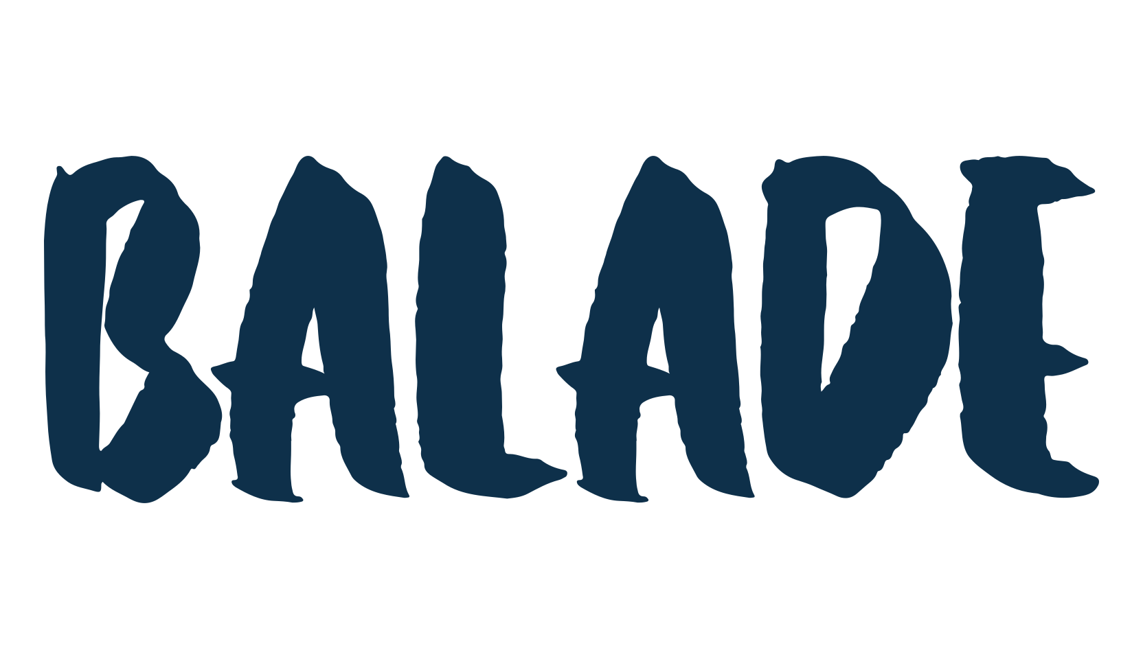 Balade, script brush fancy decorative calligraphy font preview