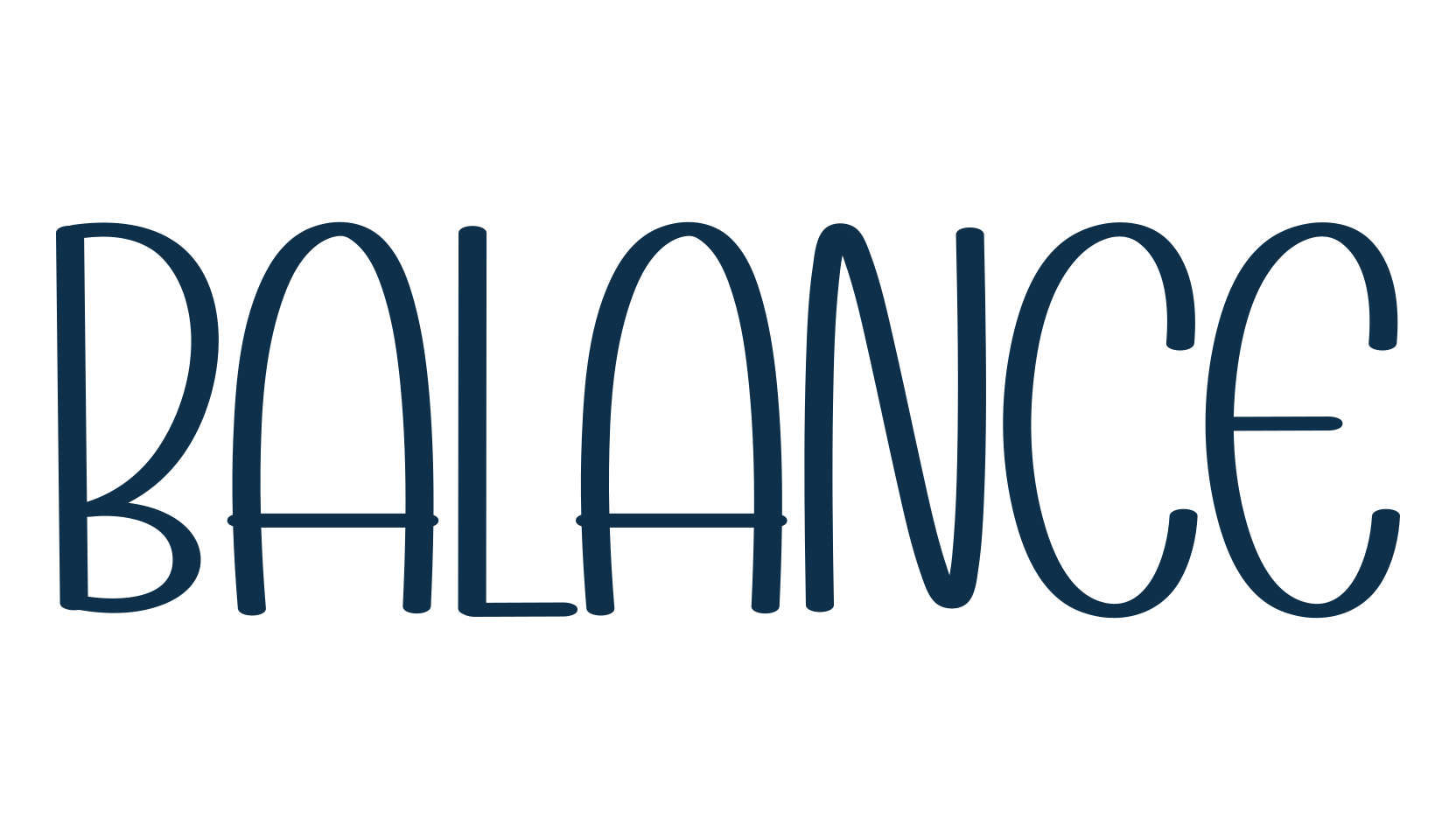 Balance, script handwritten fancy decorative calligraphy font preview