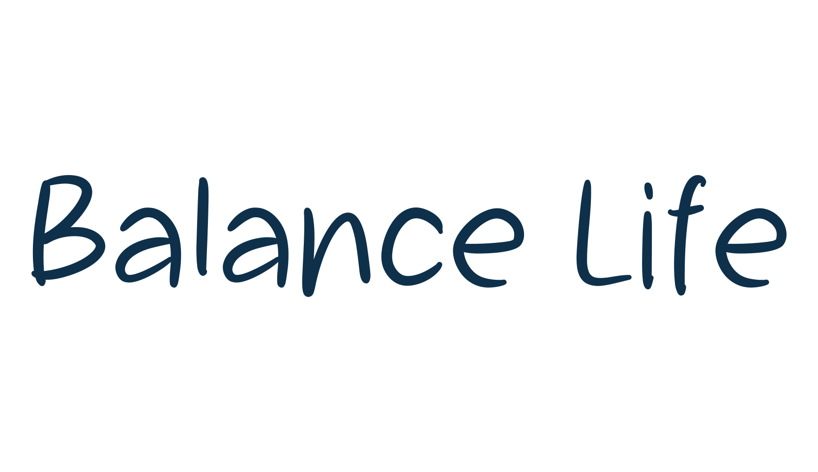 Balance Life, handwriting font preview