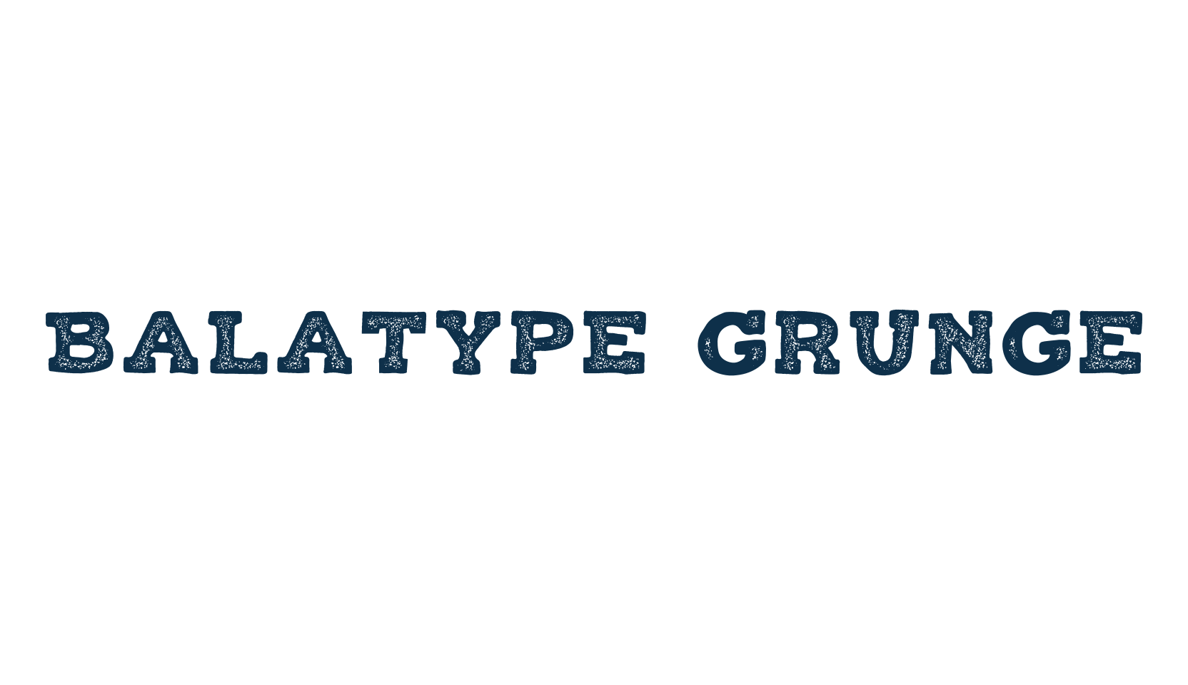 Balatype Grunge, fancy eroded decorative font preview