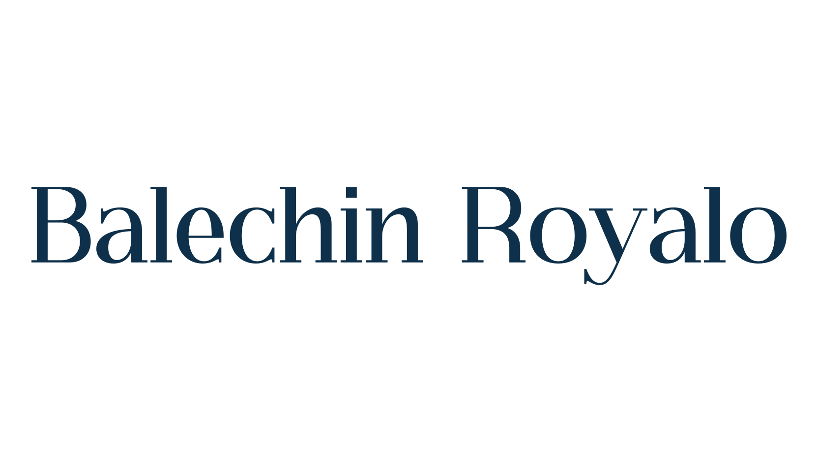 Balechin Royalo, basic serif font preview