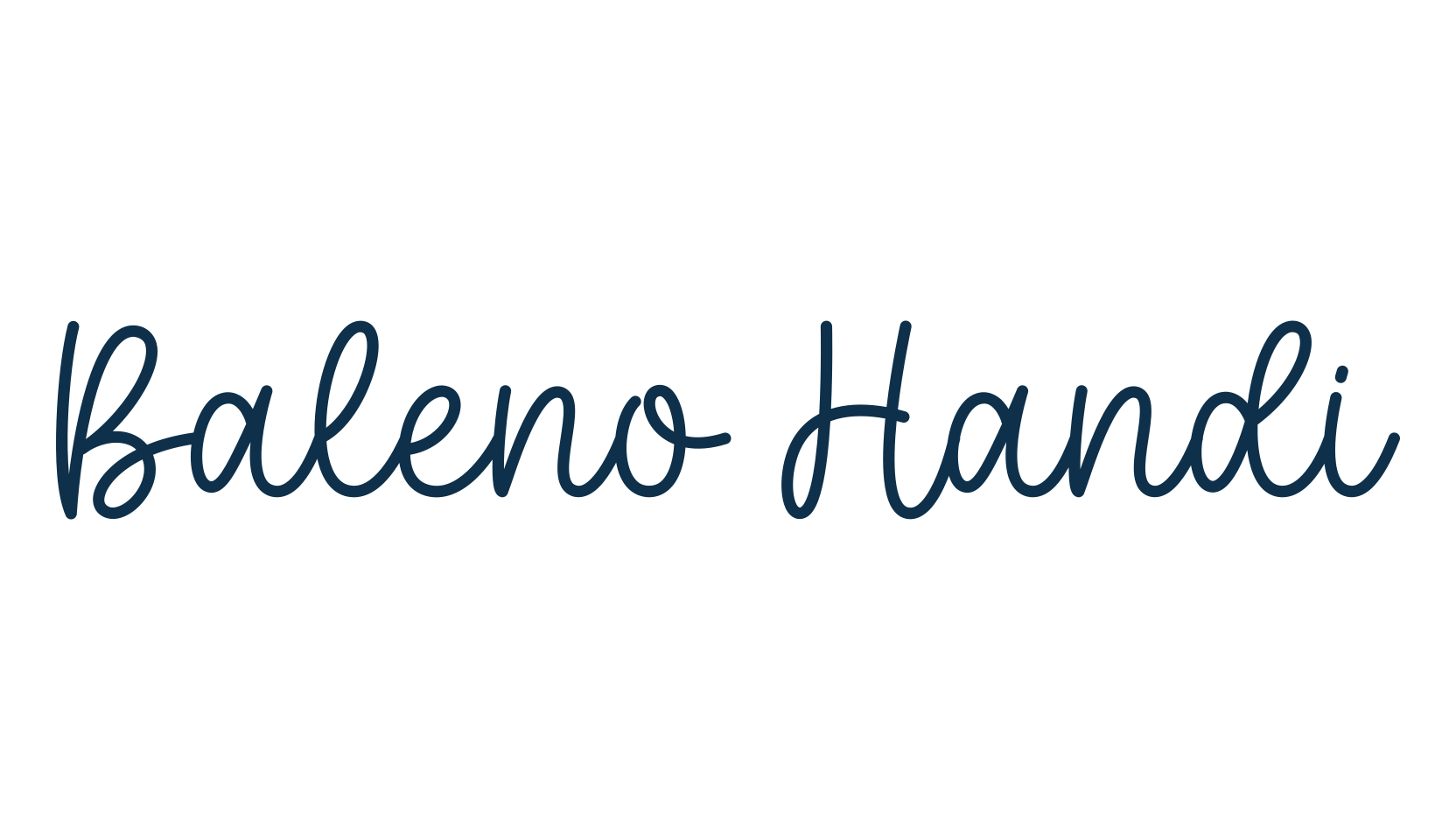 Baleno Handi, handwriting font preview