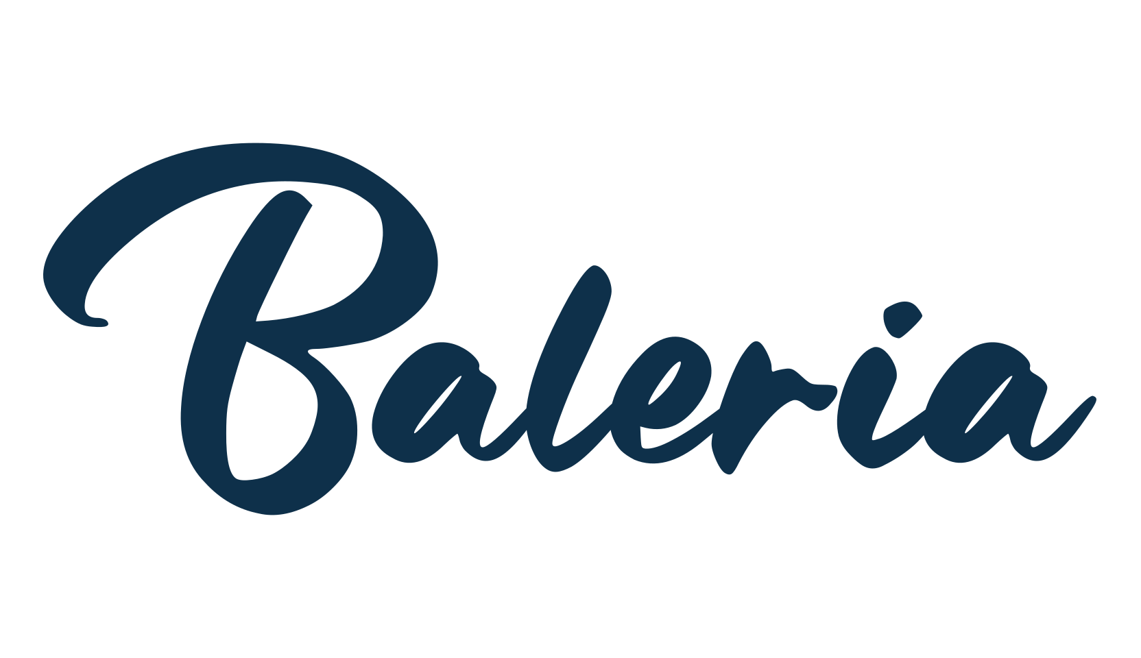Baleria, script brush fancy decorative calligraphy font preview