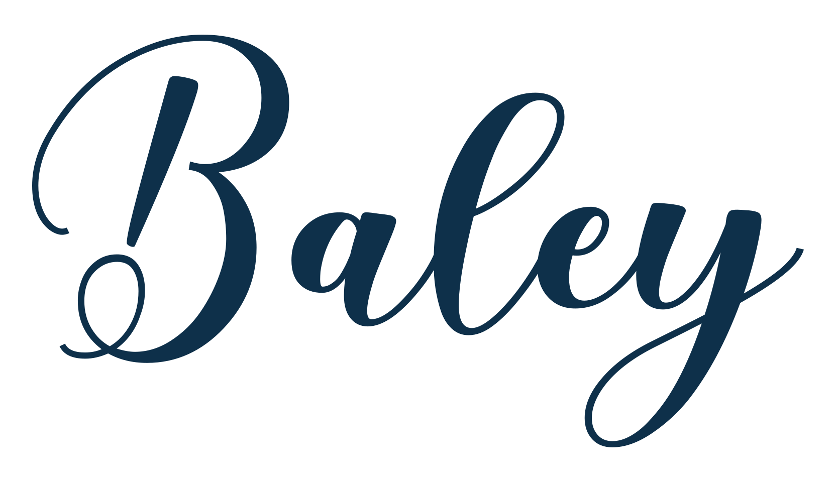 Baley, script calligraphy fancy decorative font preview