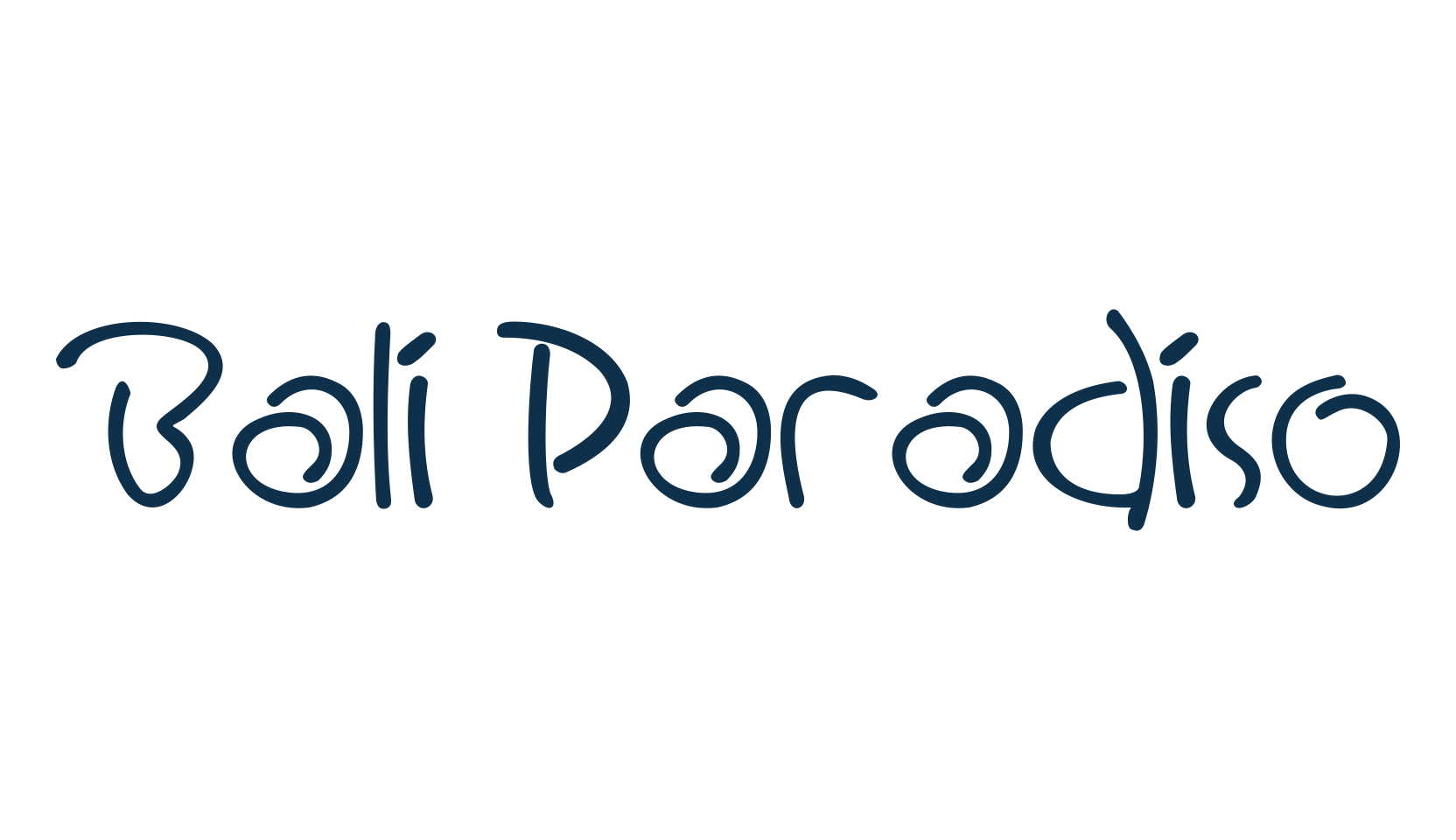 Bali Paradiso, fancy curly decorative font preview