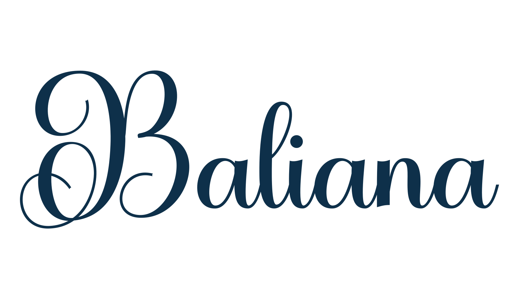 Baliana, script calligraphy fancy decorative font preview