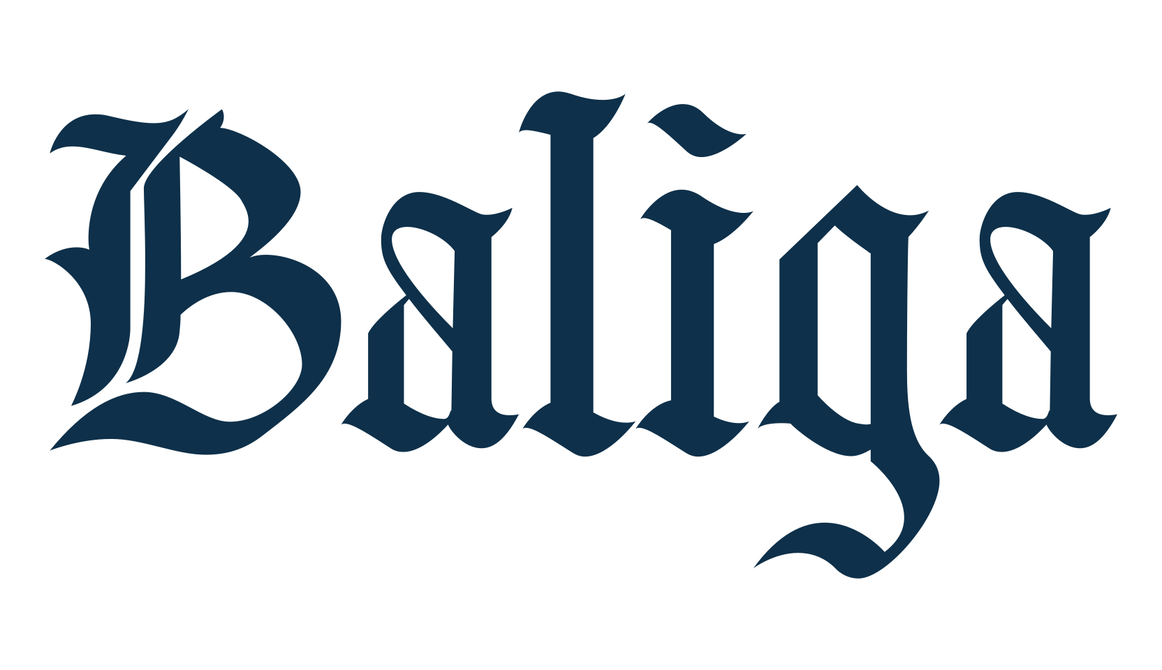 Baliga, gothic medieval font preview