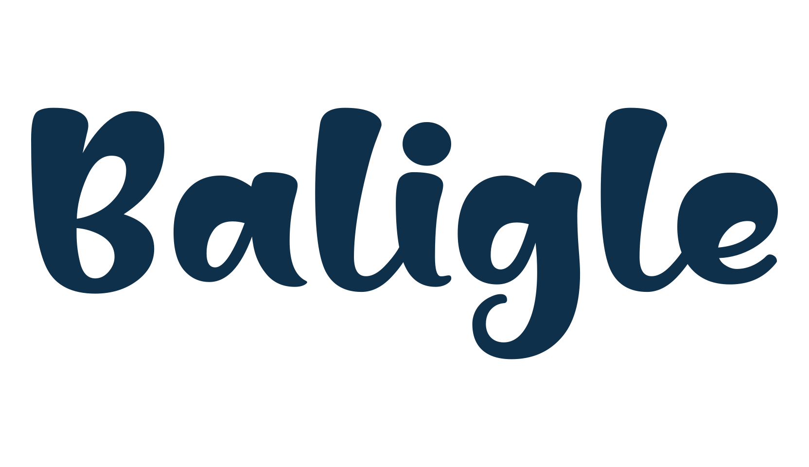 Baligle, groovy font preview