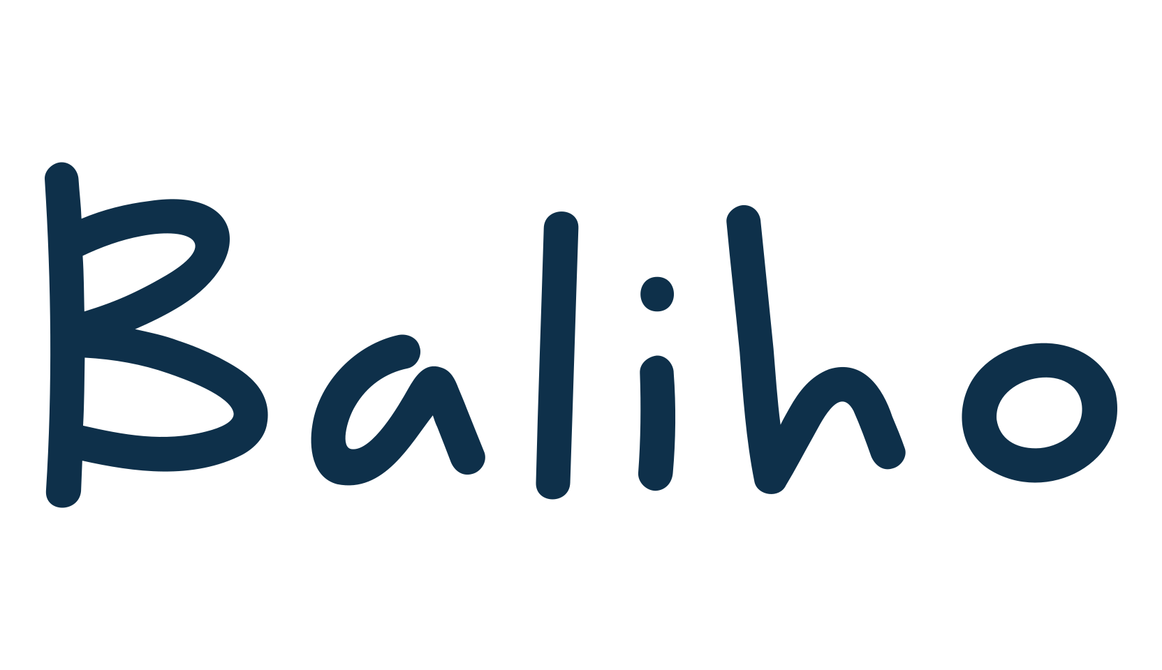 Baliho, handwriting font preview