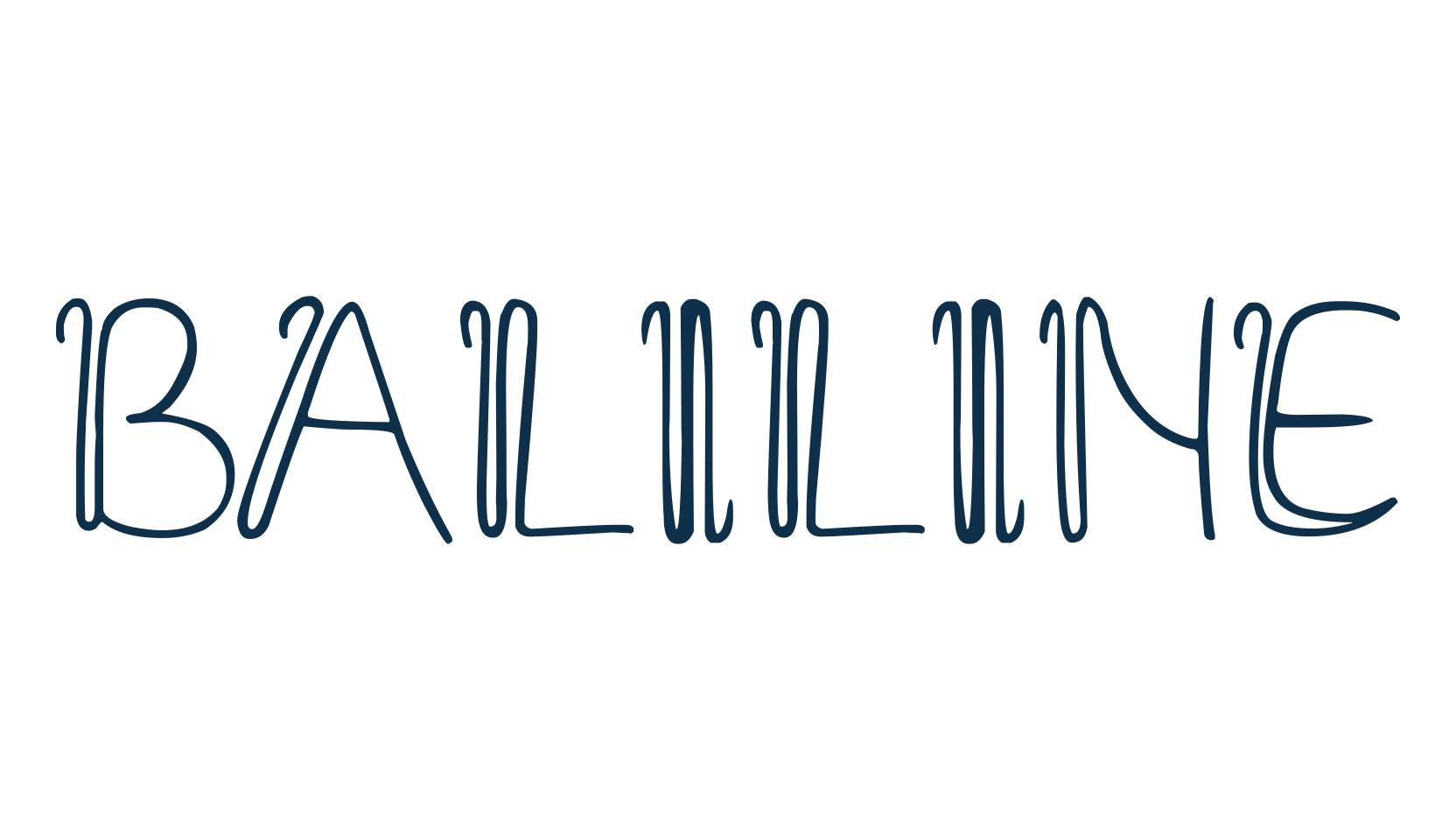 Baliline, various font preview
