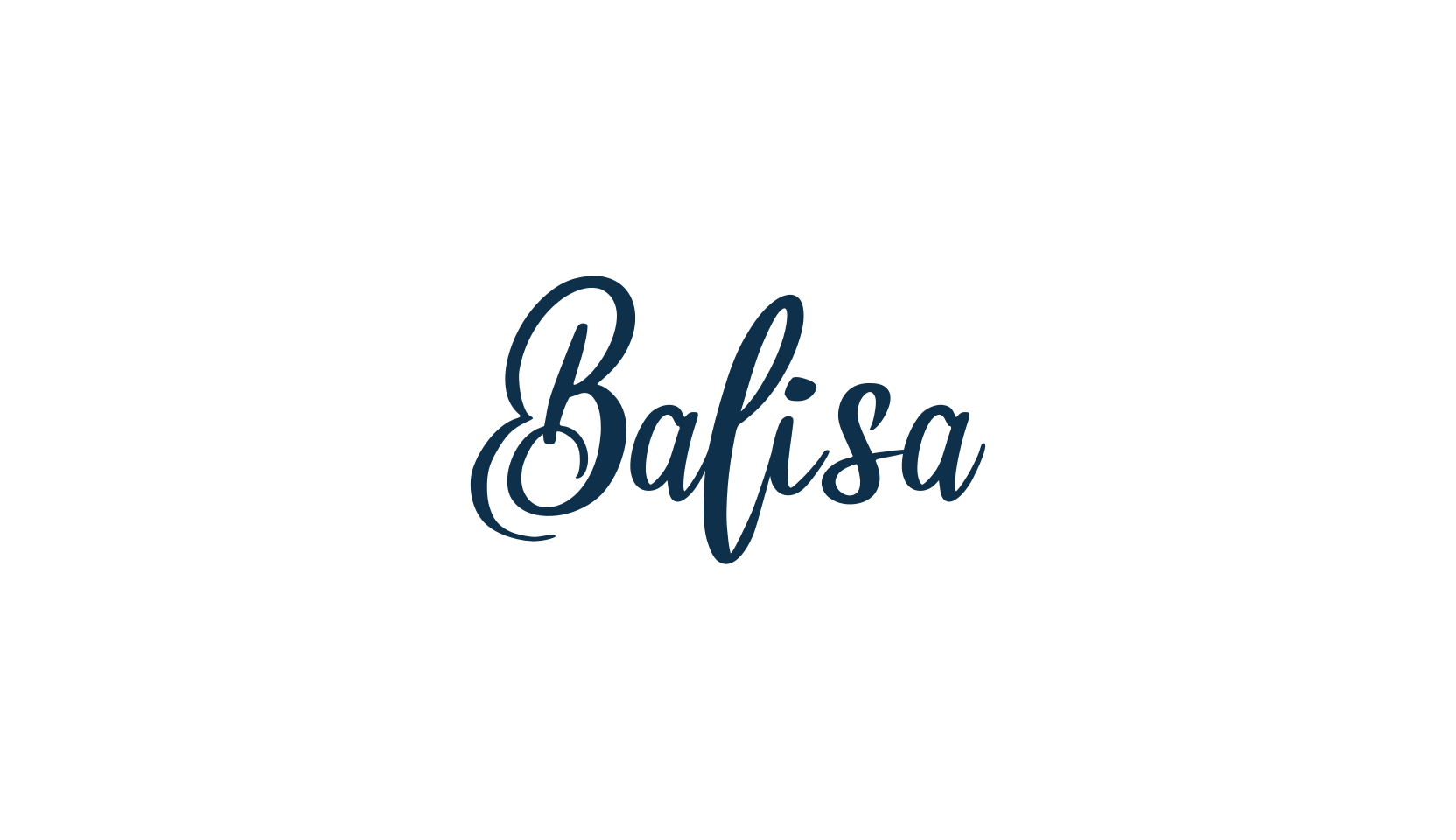 Balisa, script calligraphy fancy decorative font preview