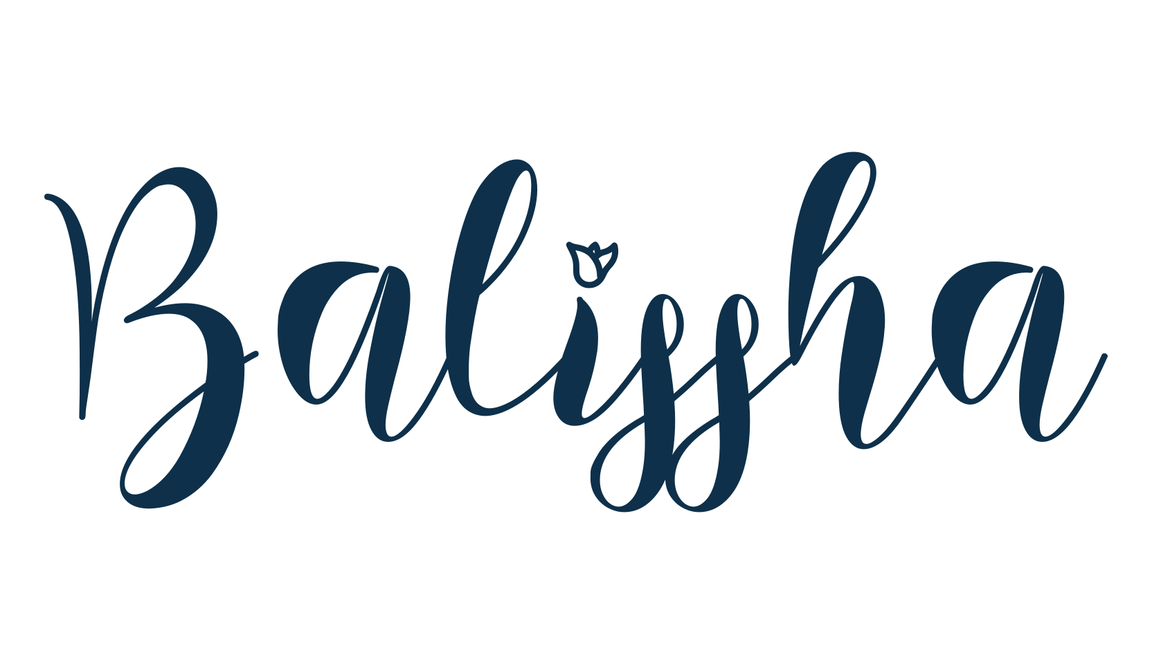 Balissha, fancy decorative font preview