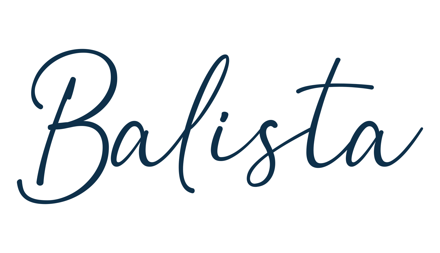 Balista, handwriting font preview