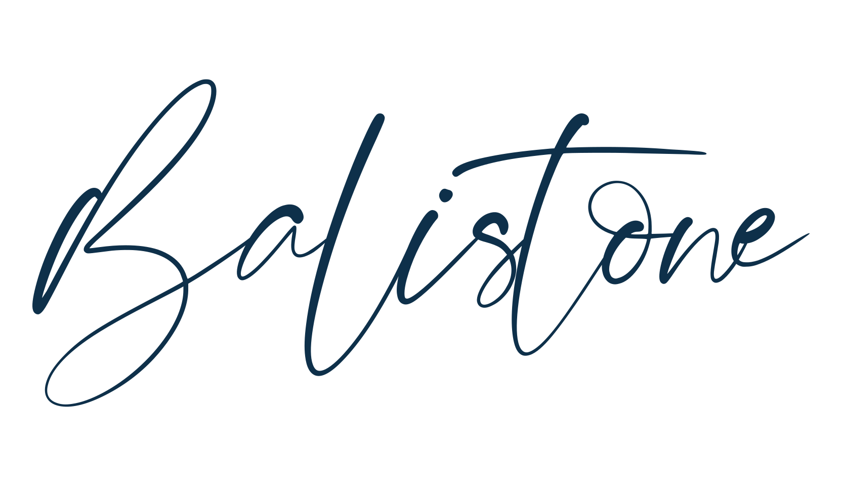 Balistone, script handwritten fancy decorative calligraphy font preview