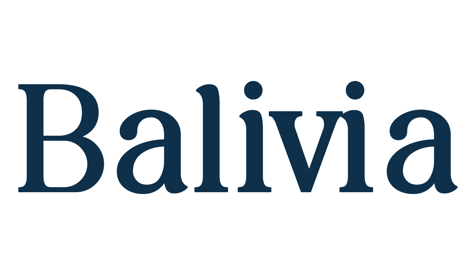 Balivia, basic serif font preview
