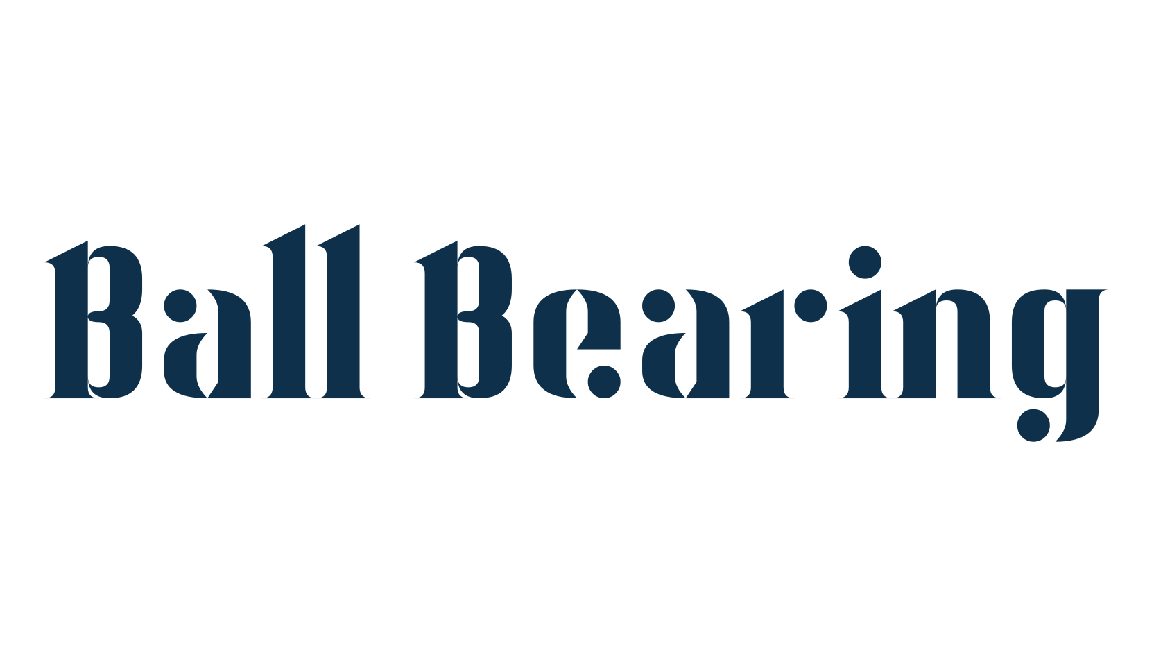 Ball Bearing, retro font preview
