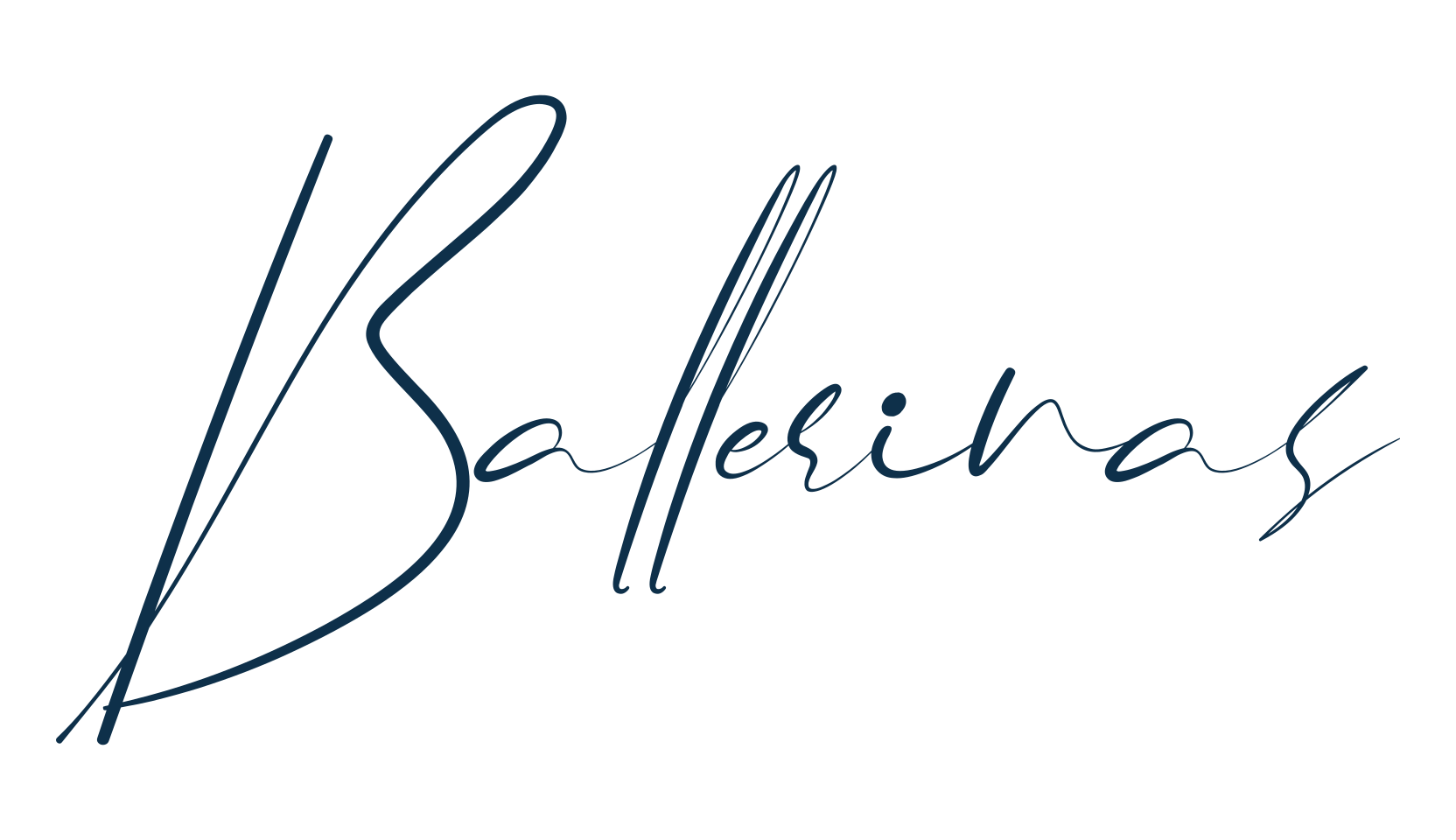 Ballerinas, handwriting font preview