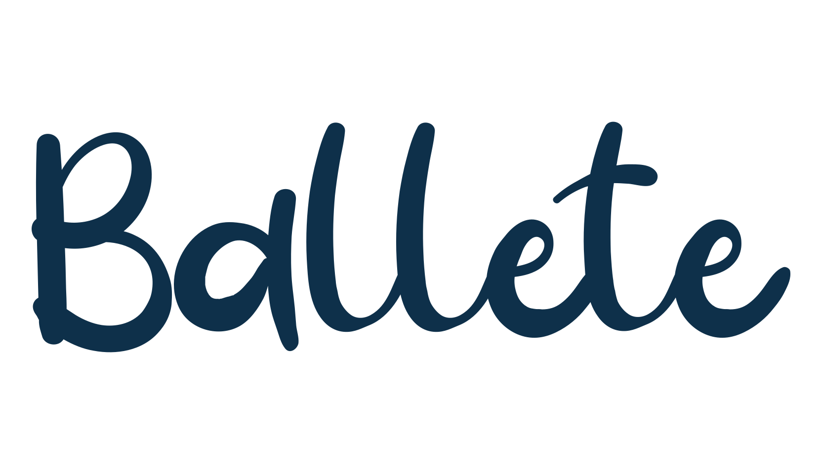 Ballete, fancy decorative font preview