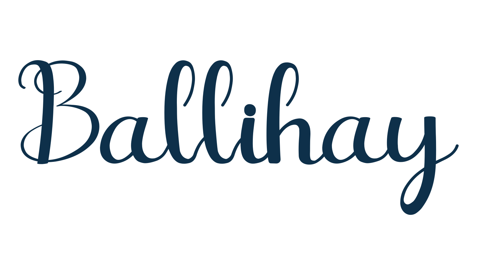 Ballihay, fancy decorative font preview