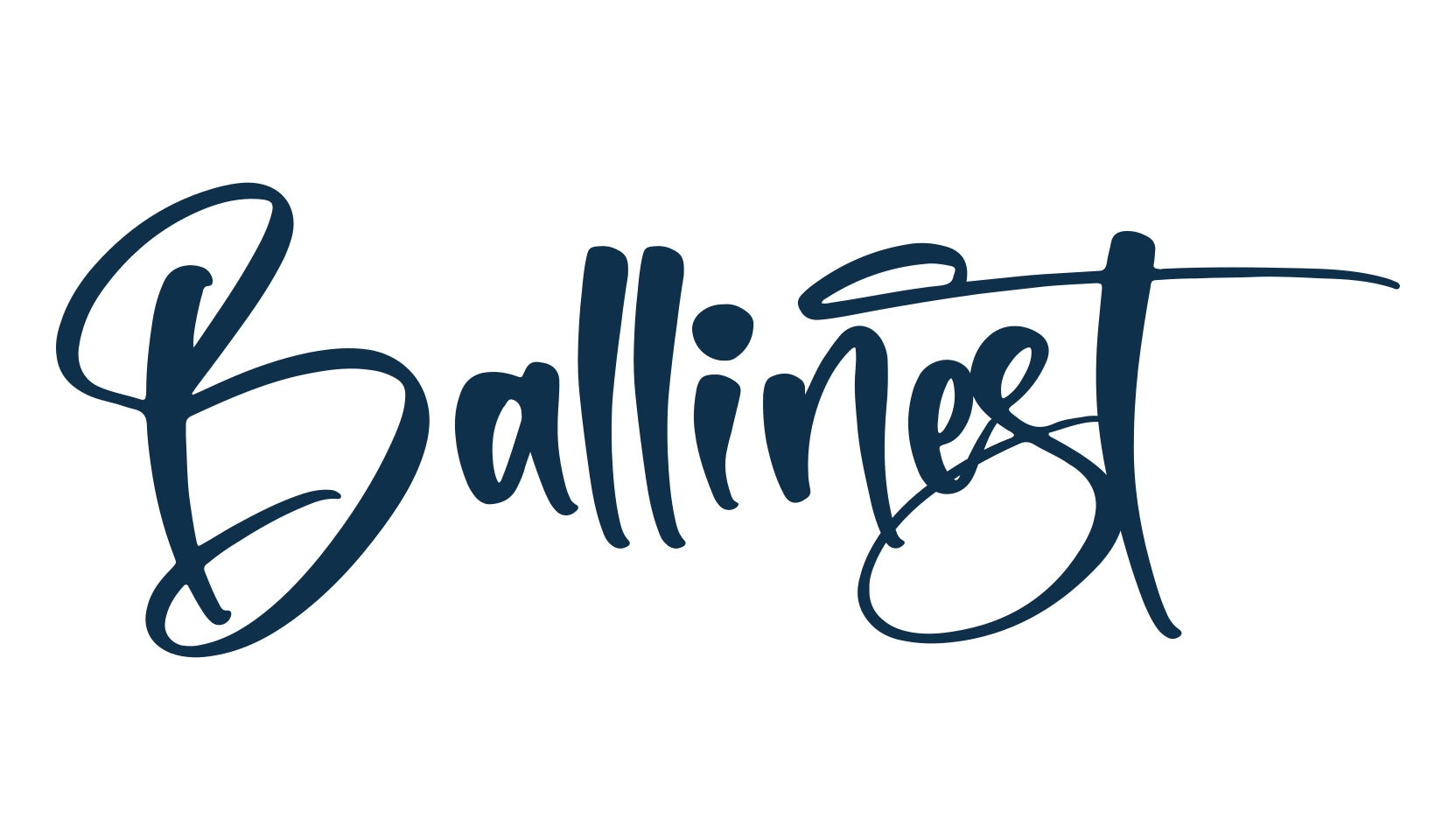 Ballinest, handwriting font preview