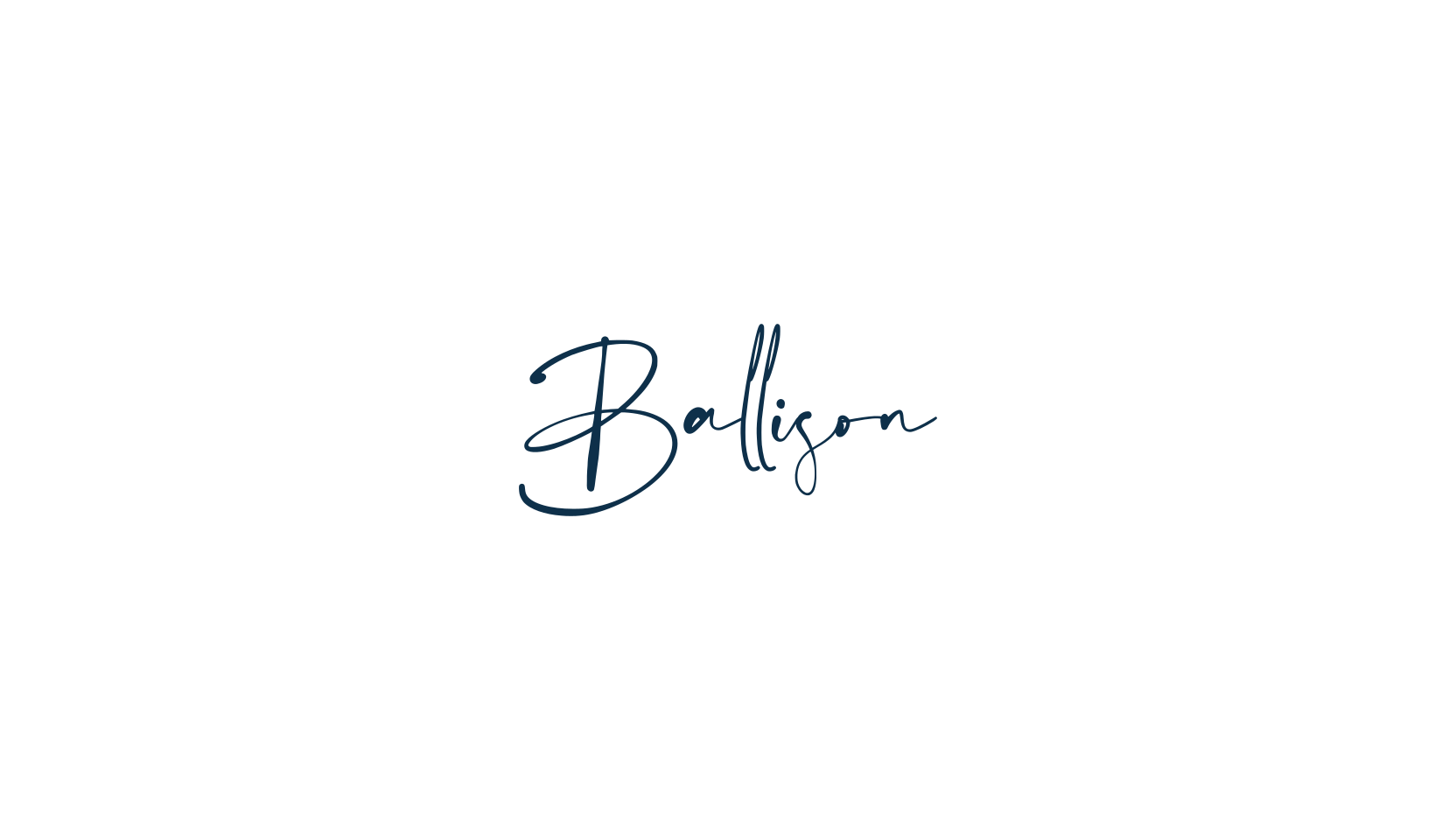Ballison, script handwritten fancy decorative calligraphy font preview