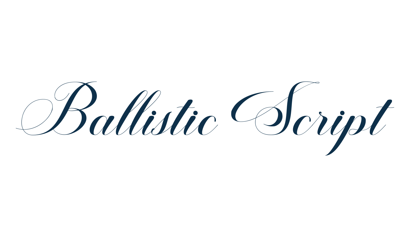 Ballistic Script, script calligraphy fancy decorative font preview