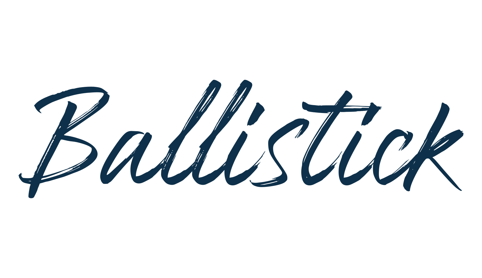 Ballistick (ballistick-2), brush font preview