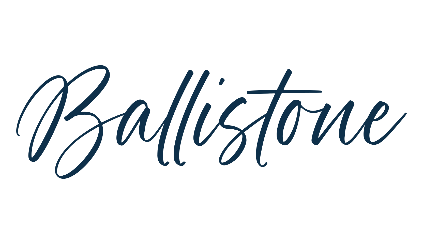 Ballistone, script calligraphy fancy decorative font preview