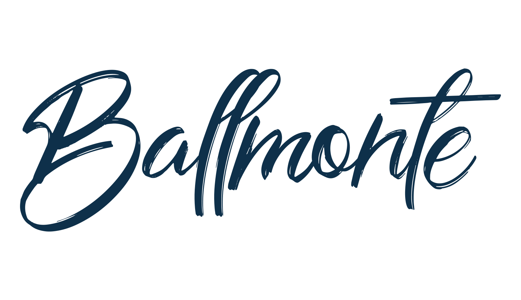 Ballmonte, brush font preview