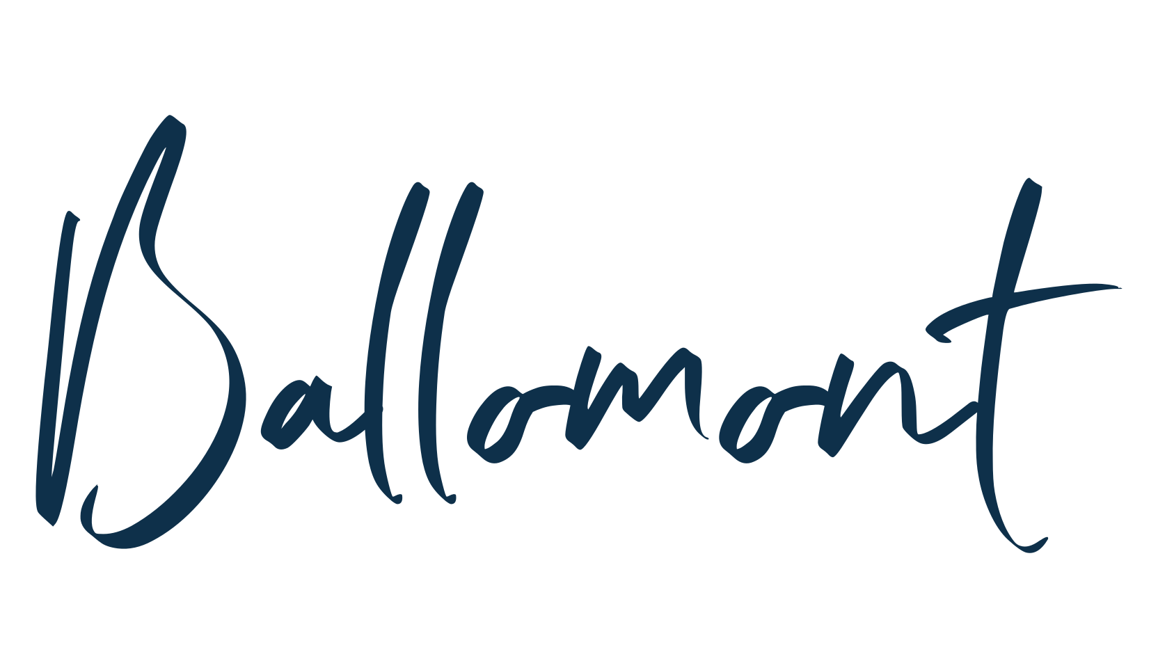 Ballomont, script handwritten fancy decorative calligraphy font preview