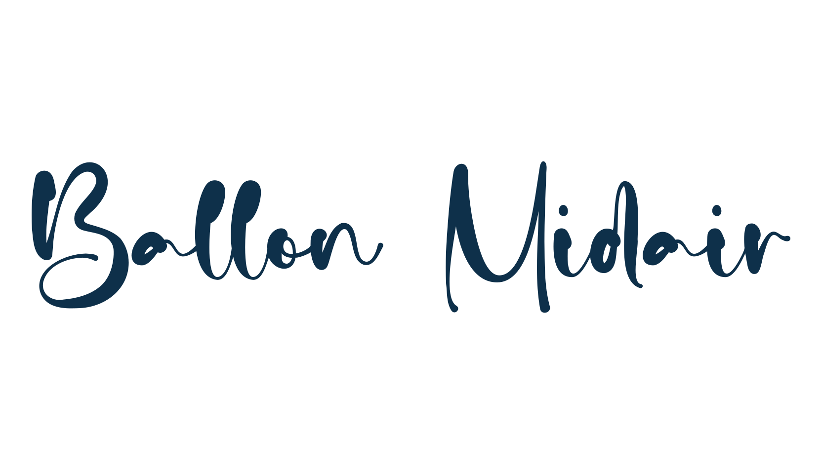 Ballon Midair, script handwritten fancy decorative calligraphy font preview