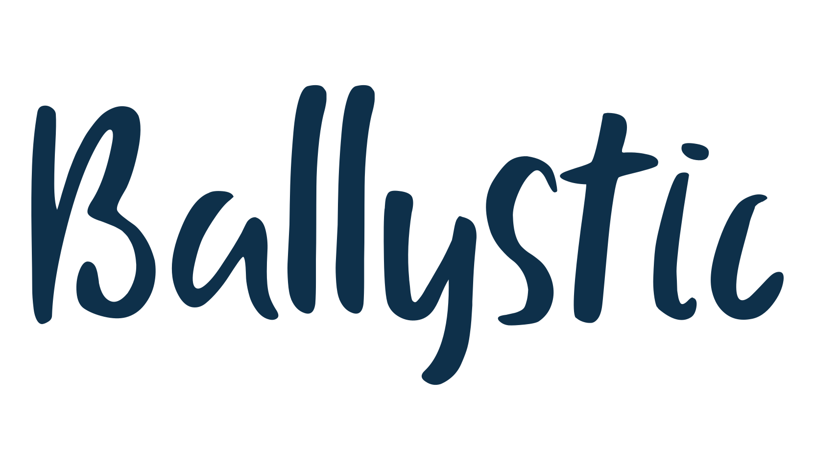 Ballystic, script brush fancy decorative calligraphy font preview