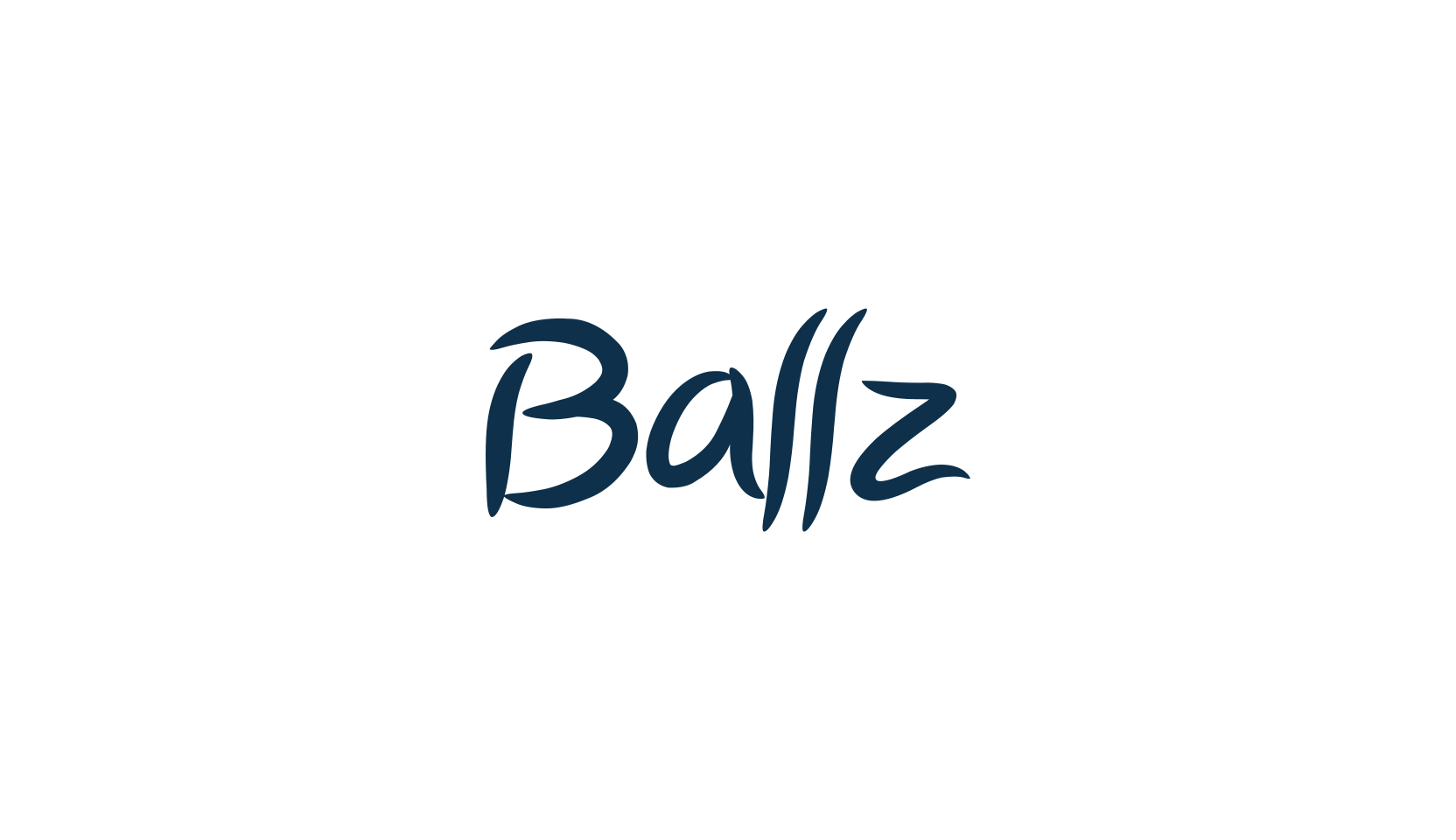 Ballz, handwriting font preview