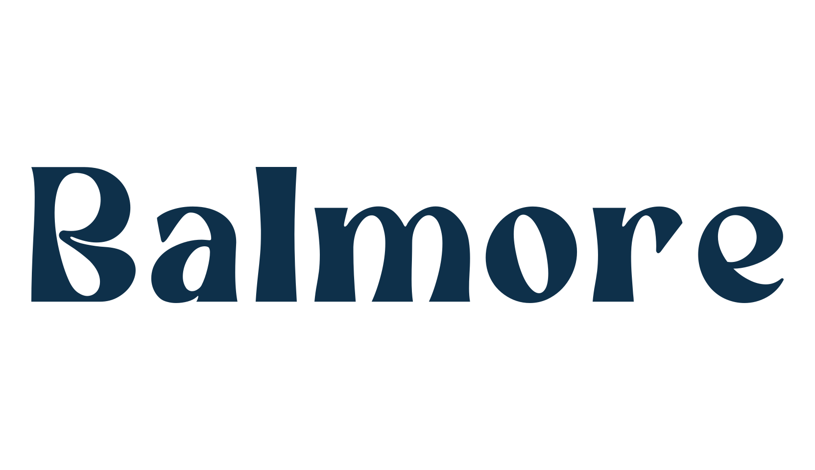 Balmore, fancy retro decorative font preview