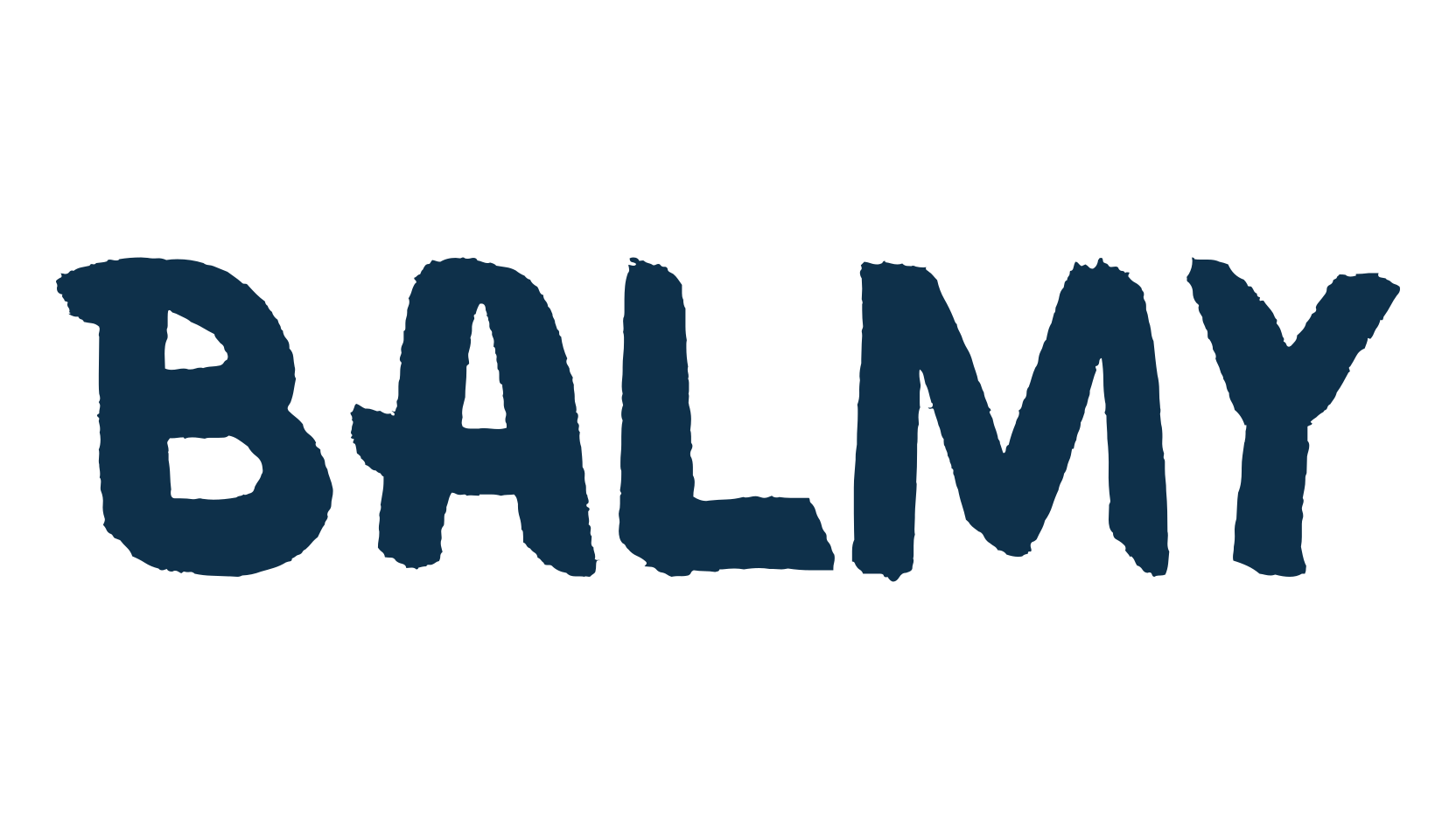 Balmy, brush font preview