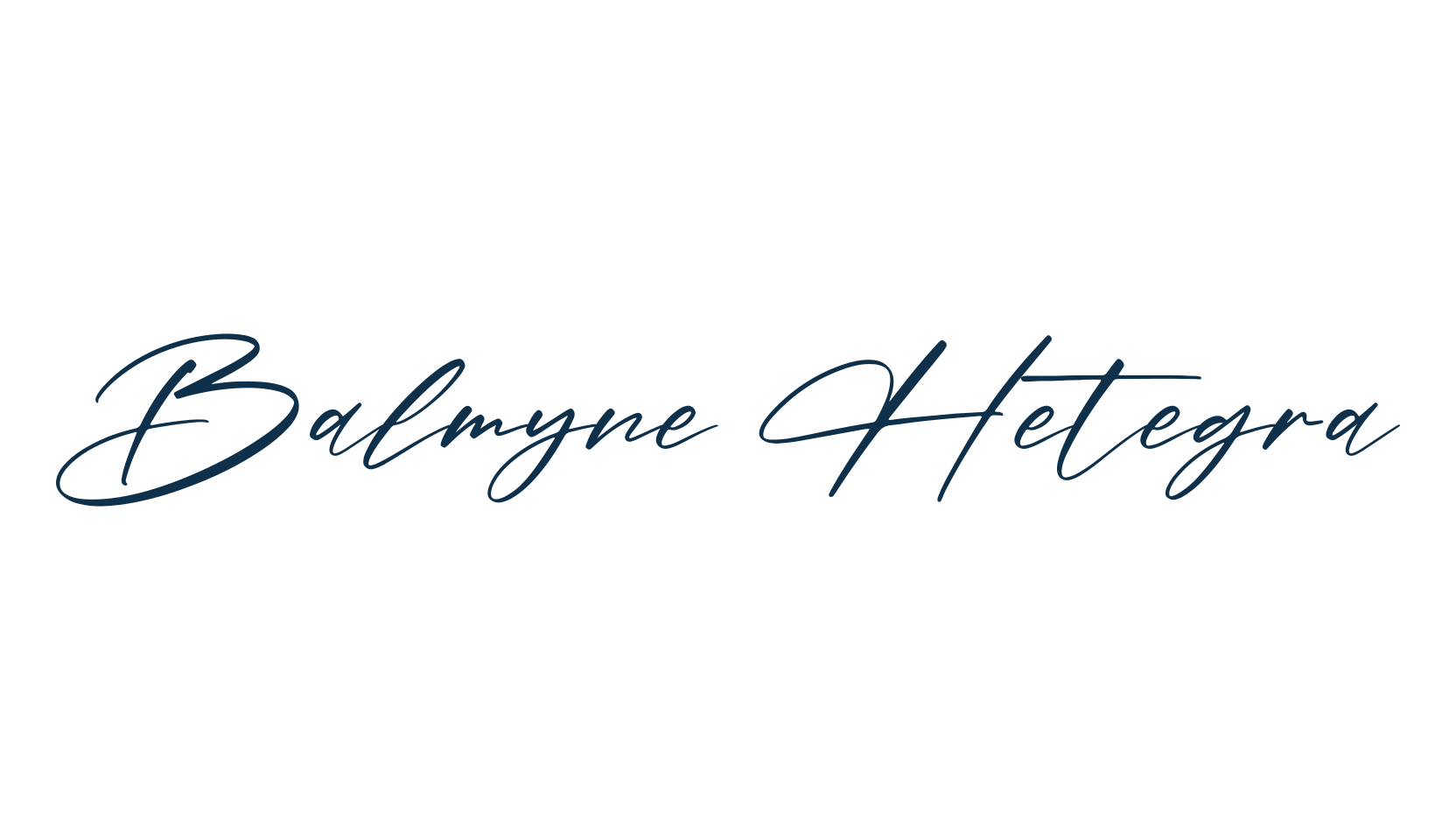 Balmyne Hetegra, script handwritten fancy decorative calligraphy font preview