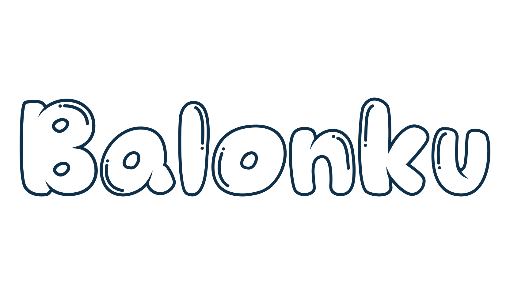 Balonku, fancy cartoon decorative font preview