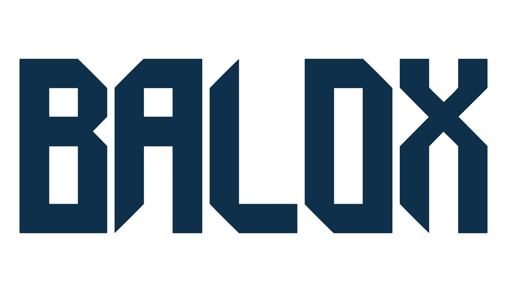 Balox, fancy various techno sci-fi font preview