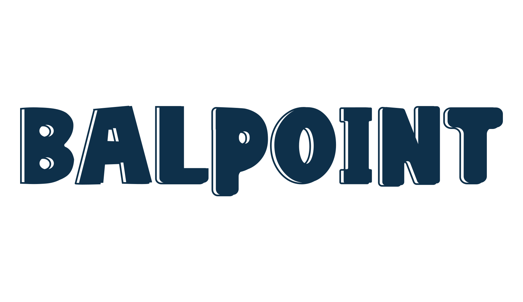 Balpoint, cartoon font preview