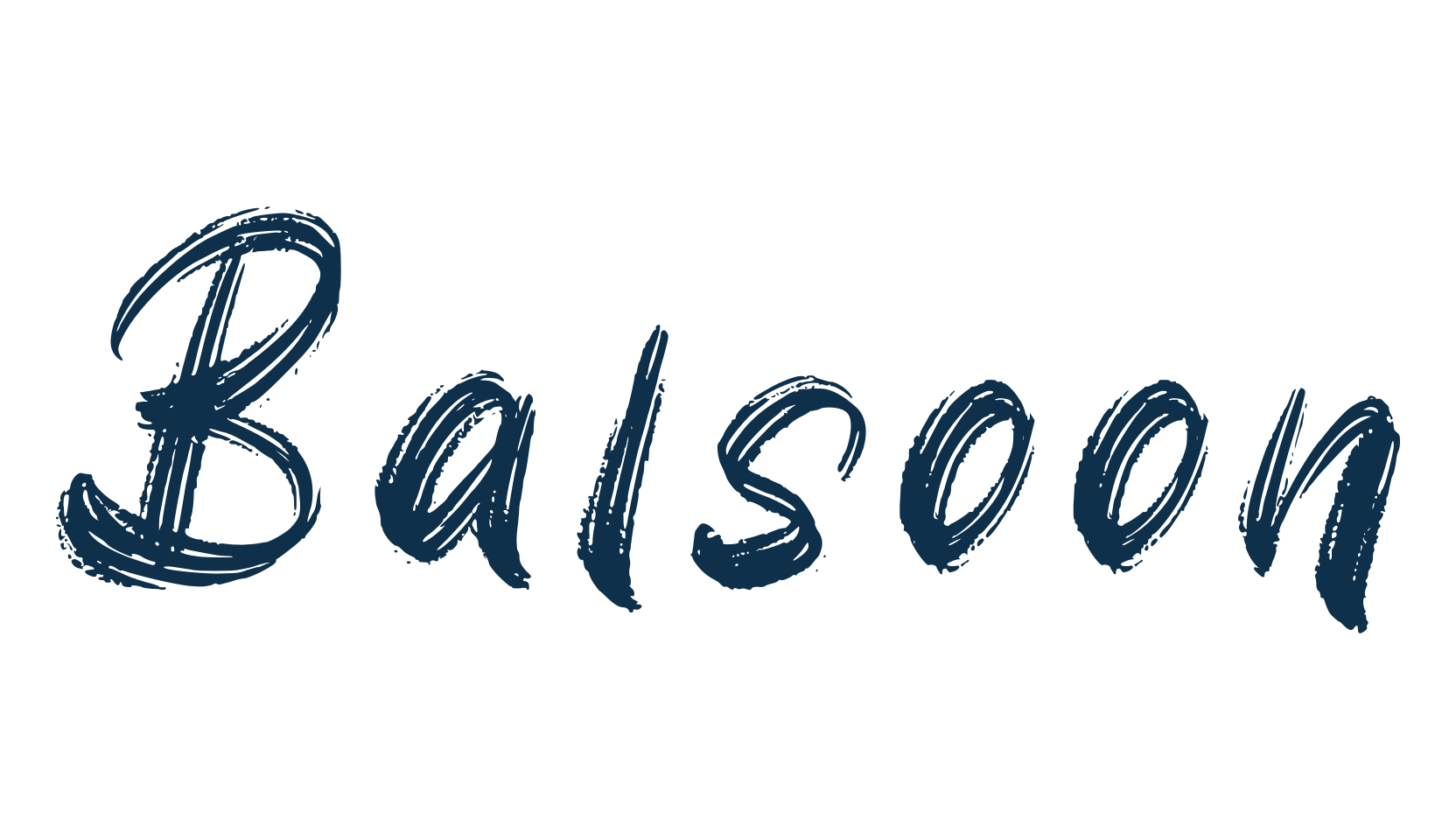 Balsoon, script brush fancy decorative calligraphy font preview