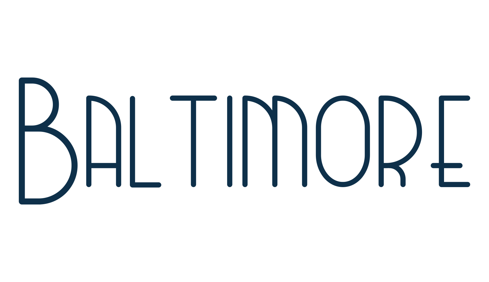 Baltimore (baltimore-3), retro font preview